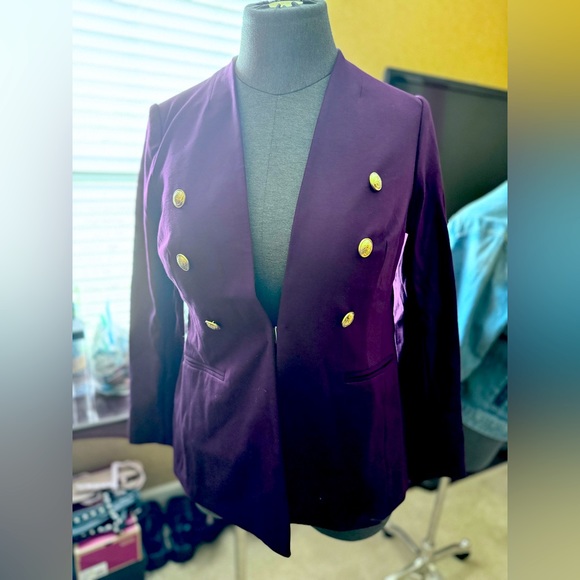 Beautiful purple double breasted blazer 💜 - Picture 1 of 4